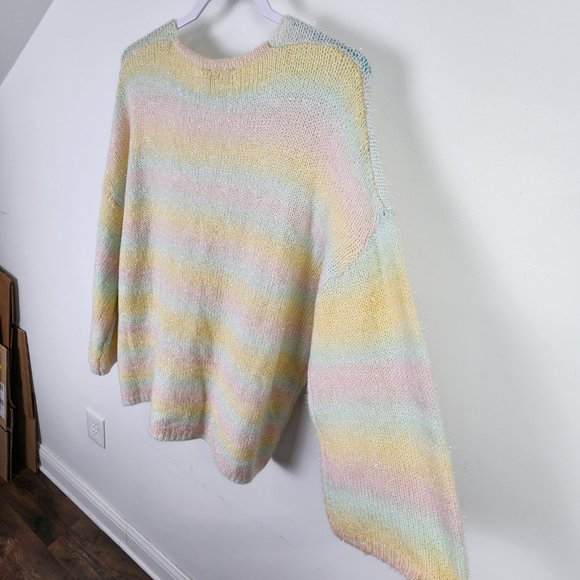 NWT Davi & Dani Oversized Pastel Wool Blend Sweater Size Medium - Picture 9 of 9